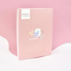 Mini Doudou girafe rose - 19 cm