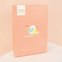 Mini Doudou renard plat orange - 19 cm