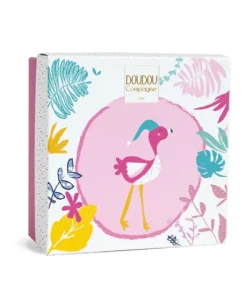 Mini peluche boule Flamant Rose -  Minizoo - 15 cm