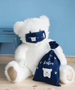 Ours Collection blanc poudré - 60 cm