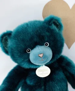 Ours en peluche bleu paon - Collection - 30 cm