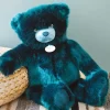 Ours en peluche bleu paon - Collection -  40 cm