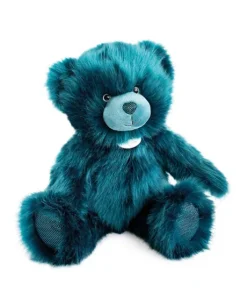 Ours en peluche bleu paon - Collection -  40 cm