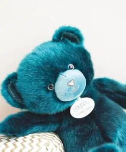 Ours en peluche bleu paon -  Collection - 37 cm