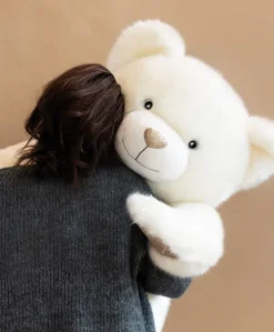 Ours en peluche Géant Collection - Blanc Poudré -120 cm