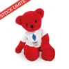 Ours en peluche rouge avec T-shirt Equipe de France - 30 cm