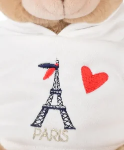 Ours Peluche Sweat Tour Eiffel 28 cm : Souvenir Paris
