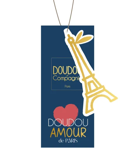 Ours Peluche Sweat Tour Eiffel 28 cm : Souvenir Paris
