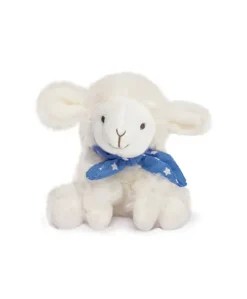 Peluche agneau blanc avec chouchou - 12 cm - Modèle aléatoire