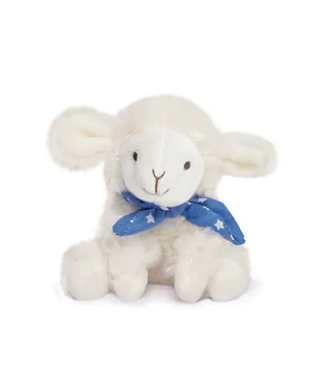 Peluche agneau blanc avec chouchou - 12 cm - Modèle aléatoire