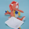 Peluche de dinosaure orange avec doudou -  Lou - 25 cm