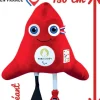 Peluche géante Mascotte Officielle Jeux Paralympiques Paris 2024 - 130 cm - Fabriquée en France