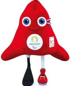 Peluche géante Mascotte Officielle Jeux Paralympiques Paris 2024 - 130 cm - Fabriquée en France