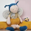 Peluche géante Pollen l'abeille en coton BIO - 90 cm
