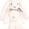 Peluche lapin Blanc 35 cm - Lapin Fleurette