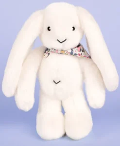 Peluche lapin Blanc 35 cm - Lapin Fleurette