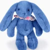 Peluche lapin bleu 25 cm - Lapin Fleurette