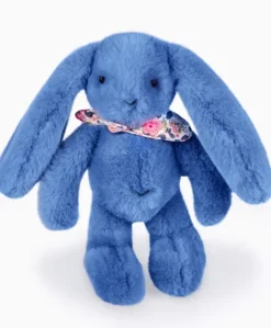 Peluche lapin bleu 25 cm - Lapin Fleurette