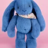Peluche lapin Bleu 35 cm - Lapin Fleurette