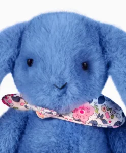 Peluche lapin bleu 25 cm - Lapin Fleurette
