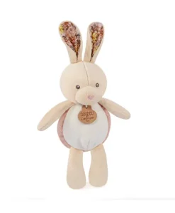 Peluche lapin pop-up - Vert amande et corail