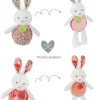 Peluche lapin Pâques pop-up - Rose pale