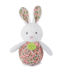 Peluche lapin Pâques pop-up - Rose pale