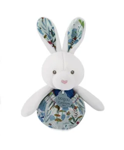 Peluche lapin Pâques pop-up - Bleu