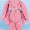 Peluche lapin Rose 35 cm - Lapin Fleurette