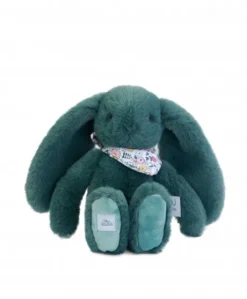 Peluche lapin vert 25 cm - Lapin Fleurette