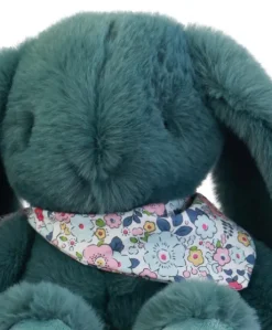 Peluche lapin Vert 35 cm - Lapin Fleurette