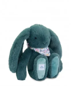 Peluche lapin vert 25 cm - Lapin Fleurette