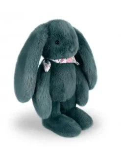 Peluche lapin Vert 35 cm - Lapin Fleurette