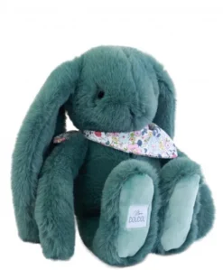 Peluche lapin Vert 35 cm - Lapin Fleurette
