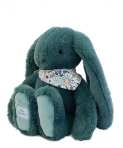 Peluche lapin Vert 35 cm - Lapin Fleurette