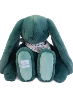 Peluche lapin Vert XXL - Lapin Fleurette 50 cm