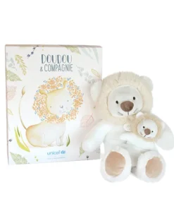 Peluche lion avec Bébé - 25 cm - Unicef