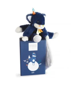 Peluche Loup avec Doudou Tiwipi - 21 cm