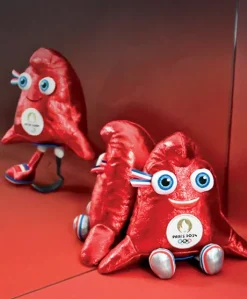 Peluche mascotte Jeux Paralympiques Paris 2024 fabriquée en France - Edition limitée version métallisée - 29 cm