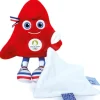 Peluche mascotte JO 2024 avec Doudou - 22 cm