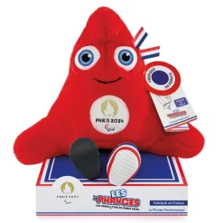 Peluche Mascotte Officielle Jeux Paralympiques Paris 2024 - Fabriquée en France - 33 cm