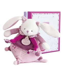 Peluche musicale lapin Cerise - 17 cm