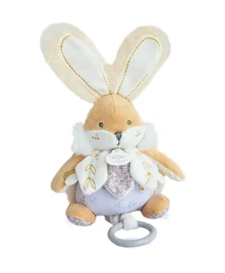 Peluche musicale lapin de sucre Blanc - 20 cm