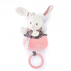 Peluche musicale LAPIN ROSE - BOH'AIME -