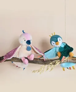 peluche musicale oiseau Cui-cui - Rose