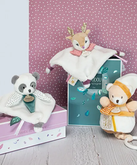 Peluche musicale ours beige et miel - 20 cm