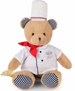 Peluche Ours Chef avec toque de Cuisinier- 28 cm
