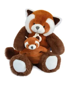 Peluche Panda roux avec bébé - 25 cm - Unicef