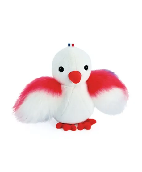 Peluche poussin blanc - 15 cm - Fabriqué en France