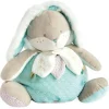 Peluche range pyjama lapin de sucre Vert - 38 cm